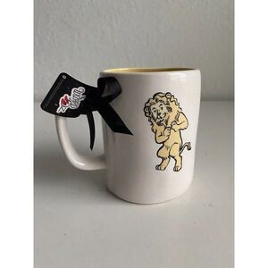 RAE DUNN Wizard Of Oz COURAGE Cowardly Lion Double Sided Mug NEW